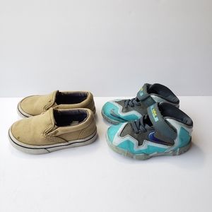 2 pairs of size 5 toddler shoes Nike LeBron